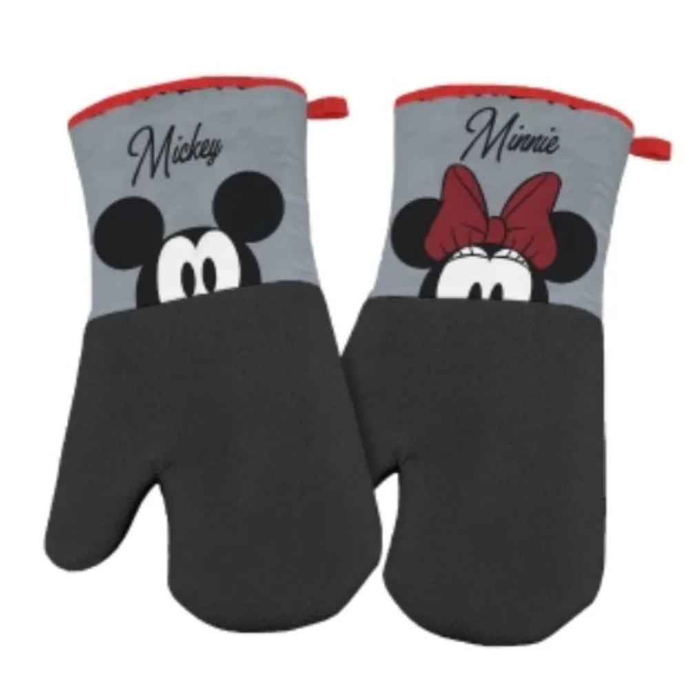 Set of 2 Disney Mickey‎ and Minnie Oven Mitts Neoprene Grip